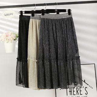 Glitter Midi Skirt