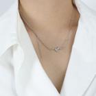 925 Sterling Silver Seagull Choker Necklace Silver - 925 Silver