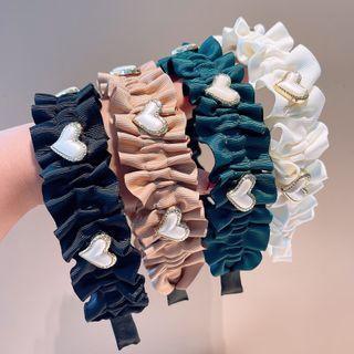 Heart Shirred Headband