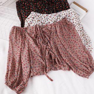 Drawstring Off Shoulder Crop Top