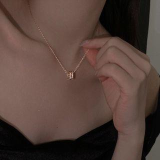 Open Ring Sterling Silver Necklace