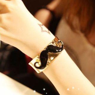 Mustache Open Bangle