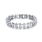 Fashion Personality Bike Chain 316l Stainless Steel Long Bracelet Silver - One Size