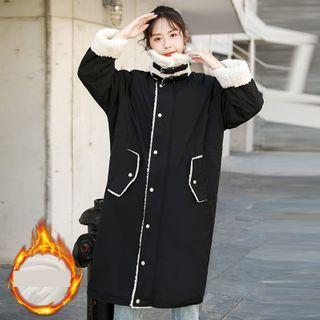 Fleece Lined Zip Cargo Coat