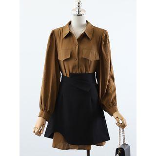 Set: Shirtdress + A-line Skirt