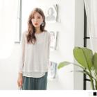 Layered Panel Lace Top