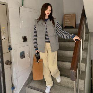 Round-neck Puffer Vest