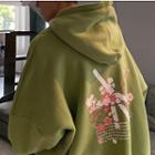 Flower-print Hoodie