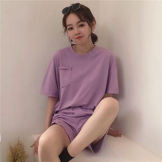Set: Short-sleeve Pocket T-shirt + Shorts