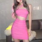 One-strap Cutout Mini Bodycon Dress