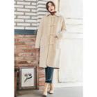 Wool Blend Sherpa-fleece Coat