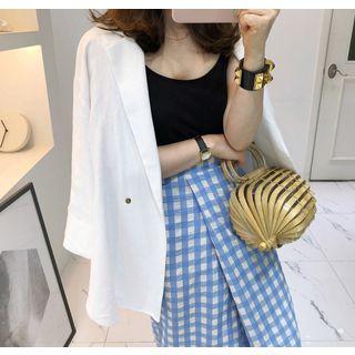 Line Blend Double-breasted Blazer
