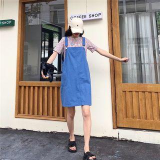 Shift Demin Jumper Dress