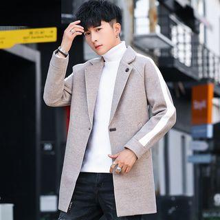 Colored Panel Buttoned Coat
