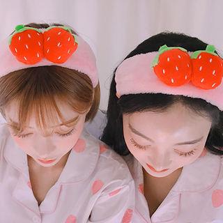 Strawberry Milk Coral-fleece Hairband
