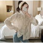 Jacquard-panel Lace Shirt