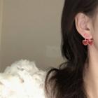 Cherry Stud Earring 1 Pair - Red - One Size