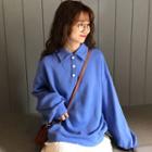 Placket Sweatshirt