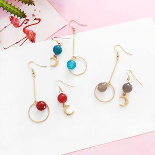 Non-matching Hoop Drop Earring