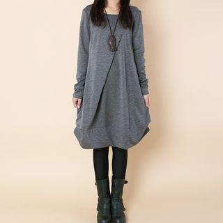 Long-sleeve Pullover A-line Dress