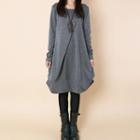 Long-sleeve Pullover A-line Dress