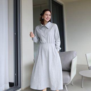 Band-waist Long Anorak Dress