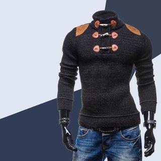 Applique Toggle Sweater