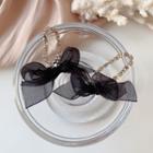 Ribbon Drop Ear Stud 1 Pair - As Shown In Figure - One Size