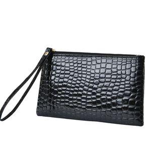 Textured Faux-leather Pouch