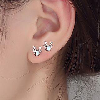 Deer Moonstone Earring