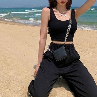 Plan Crop Tank Top / Harem Pants