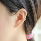 Rhinestone Flower Cuff Earring