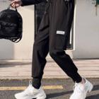 Patched-pocket Jogger Pants Black - One Size