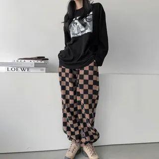 Checked Dumble Jogger Pants