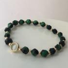 Gemstone Bracelet Bracelet - Vintage Green & Case - One Size