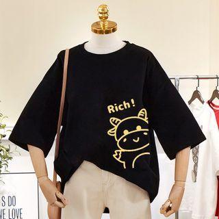 Elbow-sleeve Ox Pint T-shirt