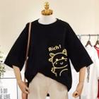 Elbow-sleeve Ox Pint T-shirt