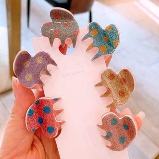 Dotted Acrylic Hair Clamp
