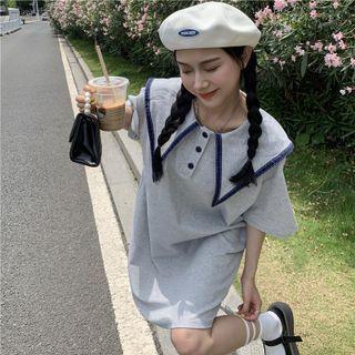 Two Tone Oversize Mini Dress