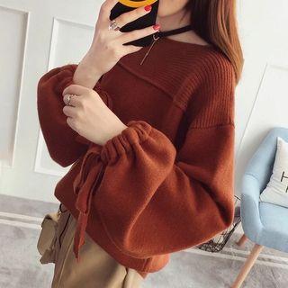 Ribbon Knit Pullover
