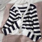 Striped Cardigan Blue & White - One Size