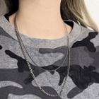 Set Of 2: Stainless Steel Necklace 2 Piece - Necklace - One Size
