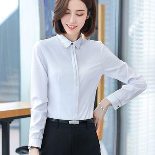 Hidden Placket Shirt / Dress Pants / Skirt / Set