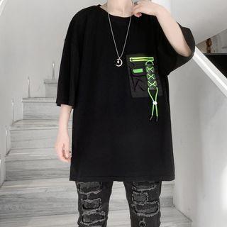 Short Sleeve Patch Oversized T-shirt