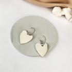 Heart Drop Earring 1 Pair - S925 Silver - Silver - One Size