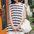 Striped Oversize Tank Top As Shown In Figure - One Size