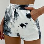 Tie-dyed High Waist Shorts