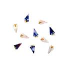 Resin Triangle Nail Art Decoration Sp1491 - 2 Pcs - Dark Blue - One Size