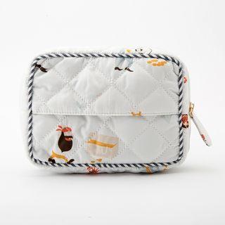 Printed Padded Zip Pouch