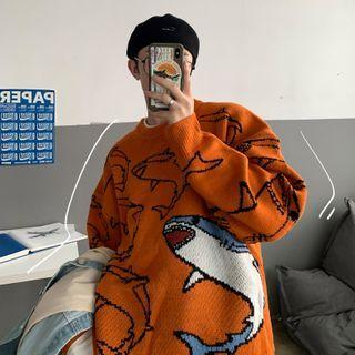Shark Pattern Sweater